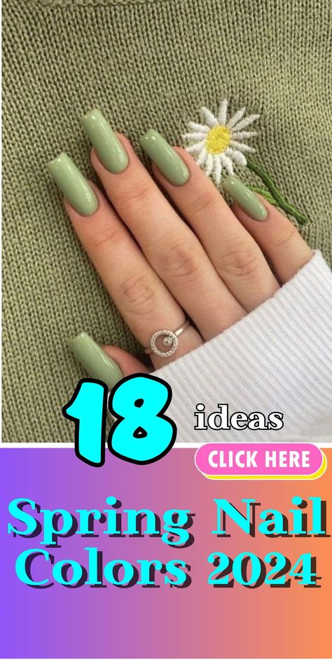 Find your spring style with our guide to 2024's nail trends. Dive into pastel dreams, metallic magics, and olive green elegance to enhance your look this season Nail Palette, Spring Nail Polish Colors, Fresh Manicure, Opi Nail Polish Colors, Colors For 2024, Blue Nail Color, Happy Daisy, Pink Stilettos, Toe Nail Color