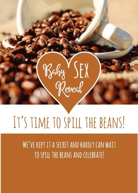 Time to Spill the Beans Baby Gender Reveal Party Invitation card Coffee Theme Gender Reveal, Coffee Gender Reveal, Gender Reveal Party Invitations, Baby Gender Reveal Party, Invitation Party, Coffee Theme, Baby Gender Reveal, Baby Reveal, Reveal Party