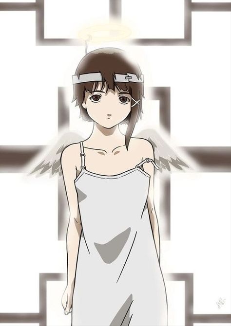 Lain Iwakura, Serial Experiments Lain, Arte Monster High, Rei Ayanami, Grunge Art, Anime Reccomendations, Im Going Crazy, Present Day, White Aesthetic