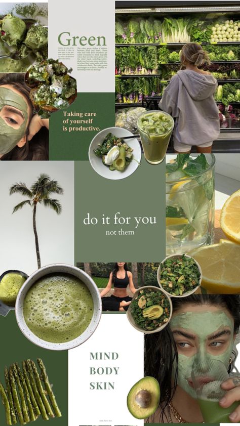 It girl, that girl, green aesthetic, clean girl, healthy food, vision board, that girl aesthetic wallpaper, healthy lifestyle, green smoothie Spring Nail Designs, Fav Color, Clean Lifestyle, Brighter Days, Iphone Wallpaper App, Green Theme, Healthy Lifestyle Inspiration, Spring Nail, Aesthetic Images