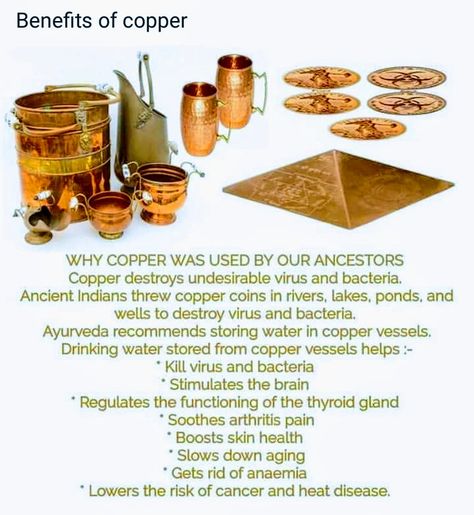 Copper Benefits Health, Herbal Remedies Recipes, Natural Healing Remedies, Herbal Healing, Home Health Remedies, Herbs For Health, Holistic Remedies, Health Knowledge, Healing Food