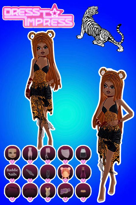 • 🏵️ • - #fyp #dti #dresstoimpress #dress #to #impress #roblox #dtiideas #aesthetic #outfitideas #dresstoimpressideas #idea #board #pin #robloxpin #robloxdti #robloxdresstoimpress Dti Theme Jungle, Dress To Impress Jungle Theme, Animals Dress To Impress Outfit, Jungle Dress To Impress, Dress To Impress Animals, Whimsy Aesthetic, Theme Jungle, Jungle Dress, Forest Dress