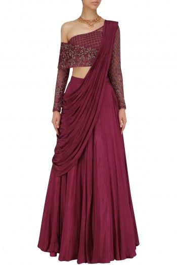 Crepe Lehenga, Frock Designs For Girl, Long Frock Designs, Indian Outfits Lehenga, Lehnga Dress, Saree Gown, Embroidered Lehenga, Indian Gowns Dresses, Designer Party Wear Dresses