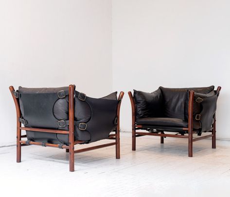 Listed on VNTG.com: Pair of Ilona armchairs by Arne Norell, 1970's | #vntg #vintage Arne Norell, Safari Chair, Leather Chesterfield, Leather Lounge Chair, Leather Lounge, Three Seater Sofa, Leather Ottoman, City Furniture, Easy Chair