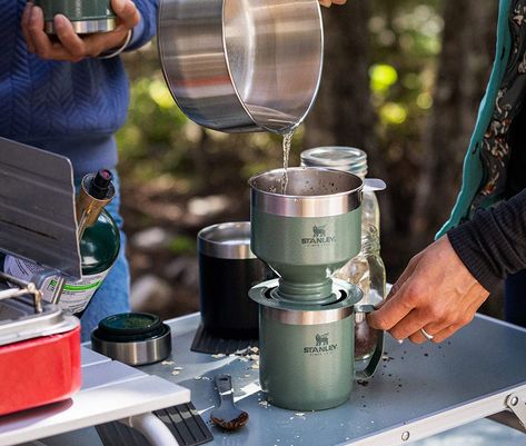 Stanley Mug, Clever Coffee, Stanley Products, Pour Over Coffee Maker, Backpacking Food, Pour Over Coffee, Coffee Filter, Drip Coffee Maker, French Press