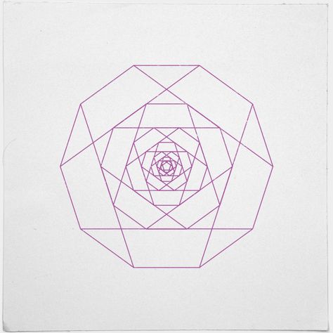 http://geometrydaily.tumblr.com/image/33080989116 Geometric Rose, Geometric Drawing, Geometry Pattern, Geometry Art, Print Inspiration, Geometric Lines, Dot Painting, Geometric Designs, Geometric Art