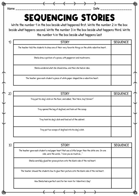 Sequencing Worksheets 3rd Grade, Story Sequence Worksheet, 2nd Grade Sequencing Activities, Sequencing 3rd Grade, Sequencing Activities 3rd Grade, Picture Story Writing Grade 4, Story Writing Worksheets, Internet Language, Elements Of A Short Story