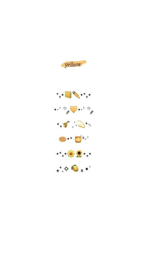 Yellow Emoji Aesthetic, Yellow Emoji Combo, Couples Emoji, Happy Cat Gif, Nursing Wallpaper, Chocolate Tumblr, Aesthetic Emoji, Usernames For Instagram, Emoji Texts