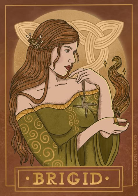 Brigid Symbols, Johanna Polle, Imbolc Traditions, Celebrate Imbolc, Goddess Brigid, Irish Goddess, Celtic Gods, St Brigid, Norse Goddess