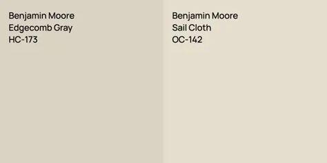 Farrow and Ball White Tie vs. Farrow and Ball Dimity color comparison Farrow And Ball White Tie, Benjamin Moore Edgecomb Gray, Edgecomb Gray, Sail Cloth, Farrow And Ball, Classic Grey, Cashmere Color, White Tie, Benjamin Moore