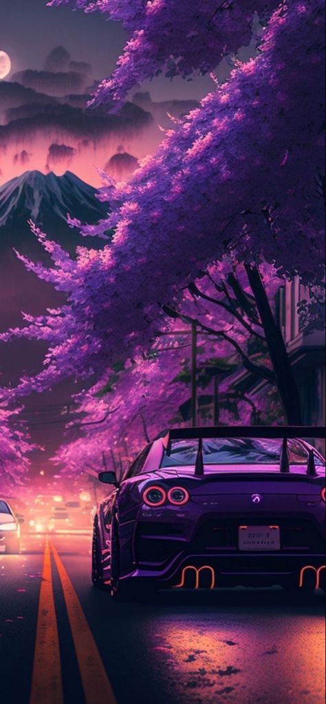 Cool Wallpapers, The Road, Wallpapers, Road, Cars, Purple, Flowers