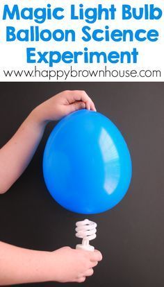 Make a light bulb glow with this simple balloon science experiment for kids. The kids will want to do this balloon STEM activity over and over again. Balloon Science Experiments, Science Experience, Science Experiment For Kids, Science Kids, Magic Light, Stem Activity, Kid Experiments, Science Activities For Kids, Cool Science Experiments