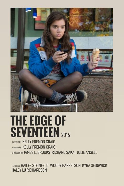 The Edge Of Seventeen, Quote Movie, Indie Movie Posters, Not Musik, Iconic Movie Posters, Movie Card, Girly Movies, Film Posters Minimalist, رعب نفسي