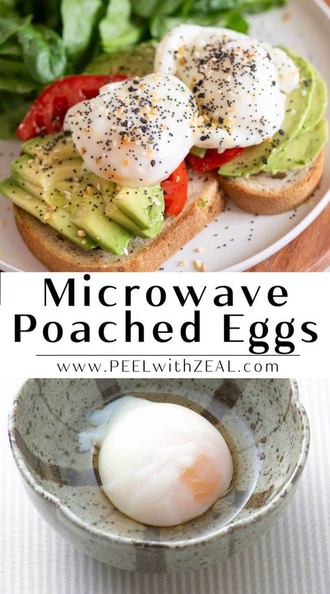 Microwave Poached Eggs, Egg In The Microwave, Cooking Poached Eggs, Easy Poached Eggs, Poaching Eggs, Poach An Egg, Gut Diet, Poached Egg Recipe, Microwave Eggs