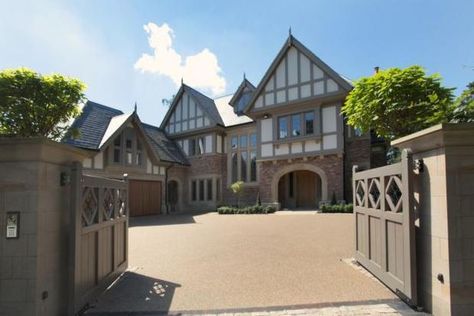 75 homes sold for more than £1m in Greater Manchester with nine selling for more than £2m Stunning Houses, Tudor House Exterior, Oak Framed Buildings, Expensive Homes, Luxury Houses Mansions, Converted Barn, Houses Plans, Tudor Style Homes, Tudor House