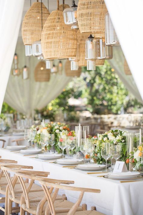 Montecito Wedding, Mindy Rice Design, Placemats Wedding, Filipiniana Wedding Theme, Boho Placemats, Filipiniana Wedding, Rattan Pendant Lights, Filipino Wedding, Inmobiliaria Ideas