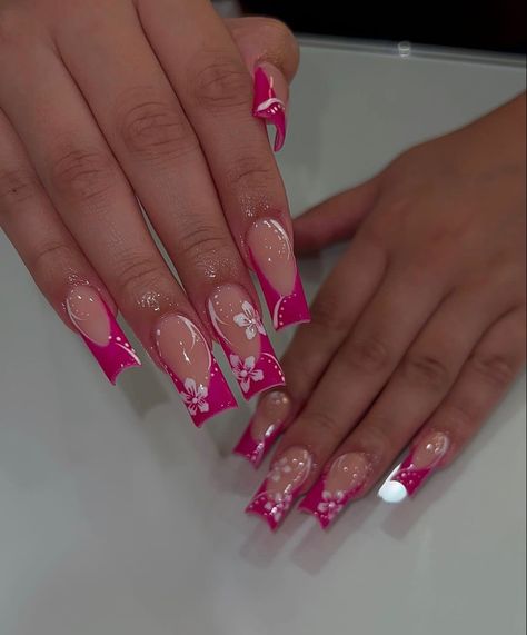 French Tip Acrylic Nails, Her Nails, Unique Acrylic Nails, Acrylic Nails Coffin Short, Short Acrylic Nails Designs, Pink Acrylic Nails, Square Acrylic Nails, Fire Nails, Valentines Nails