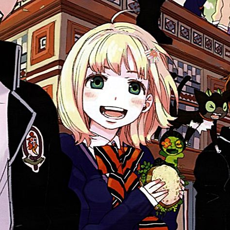 ♡! Shiemi Blue Exorcist, Blue Exorcist Pfp, Colored Manga Icons, Kazue Kato, Blue Exorcist Shiemi, Shiemi Moriyama, Blue Exorcist Anime, Exorcist Anime, Colored Manga