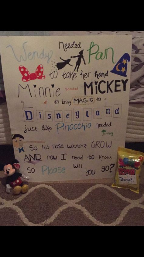 Perfect promposal or ring dance proposal! Use ring pops for asking your date to ring dance! #promposal #disney #ringdance Winter Formal Proposal Disney, Disney Dance Proposal, Sanrio Promposal, Disney Promposal Ideas, Tangled Promposal, Dance Promposal, Disney Promposal, Promposal Ideas For Him, Dance Asks