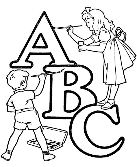 Free Printable Alphabet Coloring Pages for Kids - Best Coloring Pages For Kids Letter A Coloring Pages, Free Kids Coloring Pages, Alphabet Words, Abc Coloring Pages, Abc Printables, Abc Coloring, Alfabet Letters, Abc Letters, Abc For Kids