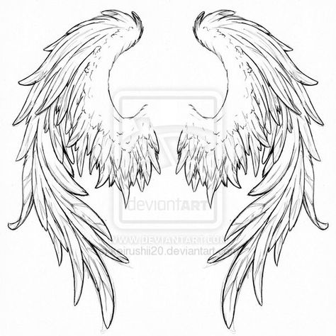 Arms Drawing, Wings Sketch, Angel Wings Drawing, Pretty Wings, Angel Wings Design, Wing Tattoo Designs, Wings Drawing, Angel Wings Tattoo, Angel Drawing