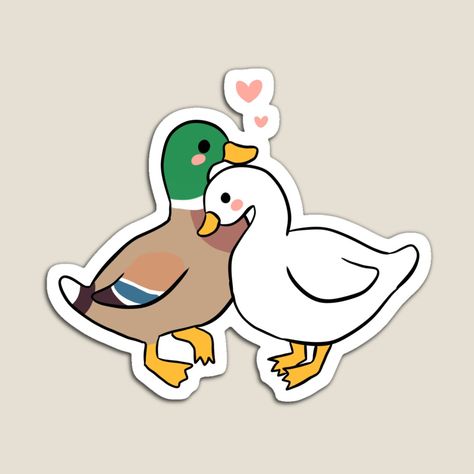 Matching Pfp Couple Duck, Dogs In Love Drawing, Duck Love Drawing, Cute Love Art Couples, Duck Couple Drawing, Two Ducks Drawing, Cute Couple Animals Drawing, Ducks In Love Drawing, Couple Animals Drawing