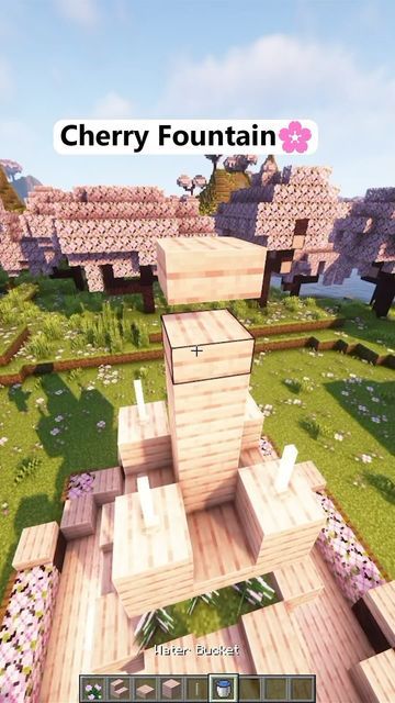 Minecraft Decoration Ideas, Minecraft Fountain, Your The Best, Minecraft Redstone, Minecraft House Tutorials, Cute Minecraft Houses, Minecraft Inspo, Minecraft Decorations, Easy Build