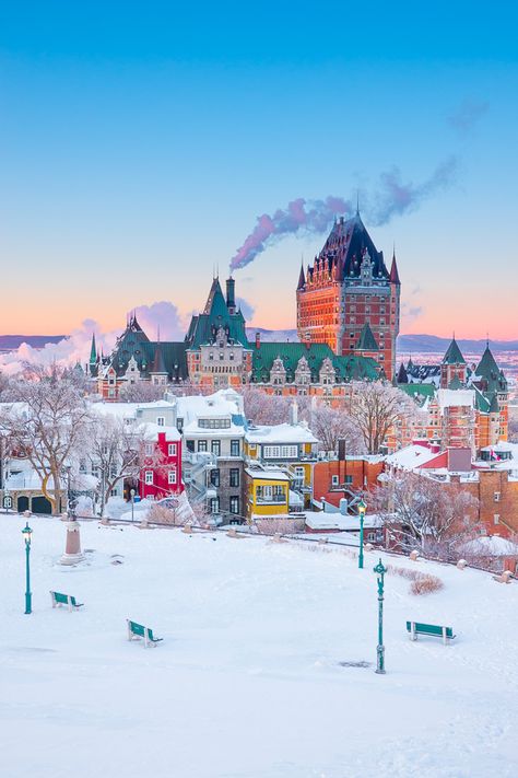 Experience the ULTIMATE snowy winter vacation in Quebec City, Canada with these 10 unforgettable winter activities you can do in Quebec City! Here are all the best things to do in Quebec City in the winter! #quebec #canada #travel #syrup Things To Do In Quebec, Quebec Winter, Quebec City Canada, Canada City, Canada Photography, Living Modern, Belem, Quebec City, Skydiving