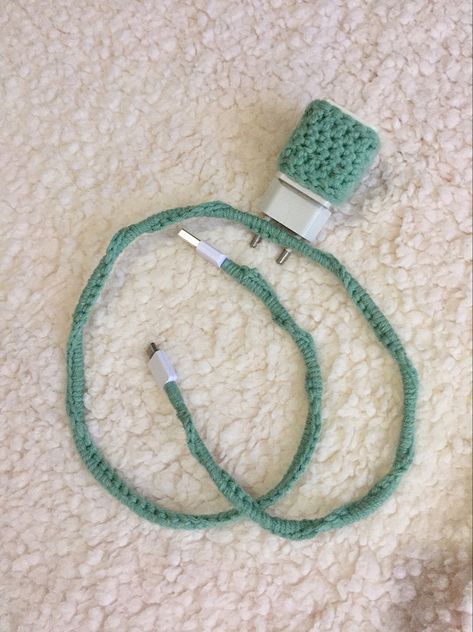 Crochet for charger | leaves crochet | how to crochet | tosca crochet | crochet idea Crochet Charger Cord, Leaves Crochet, Crochet Idea, Charger Cord, How To Crochet, How To, Grammar, Crochet, Quick Saves