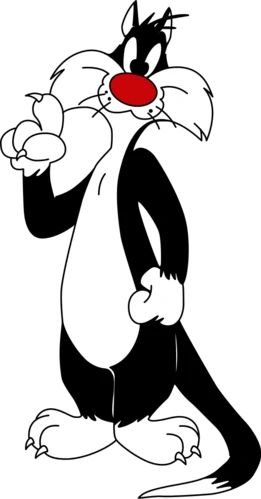 심플한 그림, Sylvester The Cat, Vintage Cartoons, Looney Tunes Characters, Looney Tunes Cartoons, Morning Cartoon, Classic Cartoon Characters, Cat Character, Famous Cartoons