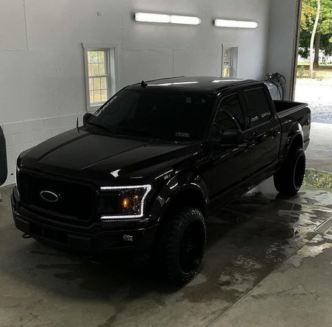 Black Truck Aesthetic, Black Ford F150, Tesla Sports Car, Black Ford Raptor, Ford Raptor Truck, Raptor Truck, Best Pickup Truck, Ford Trucks F150, Ford Ranger Raptor