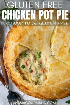 Gluten Free Pot Pie, Mamagourmand Recipes, Sunday Snacks, Gluten Free Chicken Pot Pie, Gf Cooking, Milk Chicken, Gf Meals, Gluten Free Turkey, Allergy Recipes