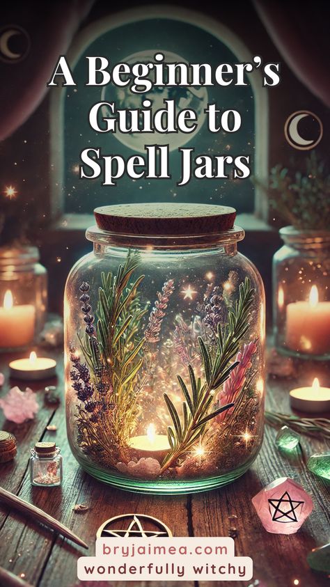 Discover the art of spell jars in this beginner-friendly guide, where you'll learn how to craft and use magical containers to enhance your spellwork. From selecting the right ingredients like herbs, crystals, and symbols to sealing your intentions inside the jar, this article walks you through every step. Whether you're looking for protection, love, or abundance, spell jars offer a simple yet powerful way to focus your magic and bring your desires to life.. How To Reuse Glass Bottles, Witchy Jar Ideas, Herbs For Spells And Potions, Jar Spells Witchcraft Protection, Where To Keep Spell Jars, Safety Spell Jar, How To Make A Witch Ball, How To Seal Spell Jars, Good Luck Spell Jar For Someone Else