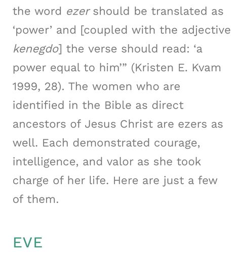 Ezer Kenegdo, Eve And Adam, Lineage Of Jesus, Creation Of Man, Abrahamic Covenant, The Story Of Ruth, Blood Of Christ, Light Of Christ, Three Women