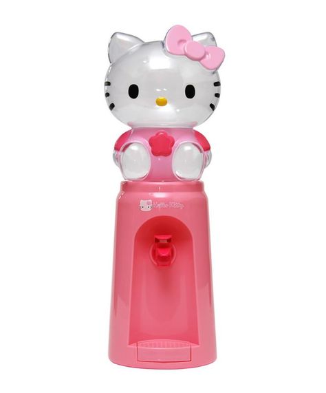 Cartoon Water, Hello Kitty Merchandise, Fountain Drink, Mini Cartoon, Hello Kitty House, Stationary Items, Drinks Machine, Dubai Shopping, Kitty Stuff