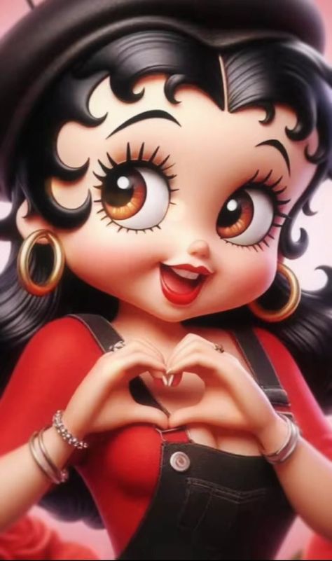 Classic Cartoon Characters Wallpaper, Betty Boop Profile Picture, Betty Boop Doll, Betty Boop Pink, Betty Boop Figurines, All Cartoon Characters, Bee Bop, Betty Boop Classic, Betty Boop Quotes