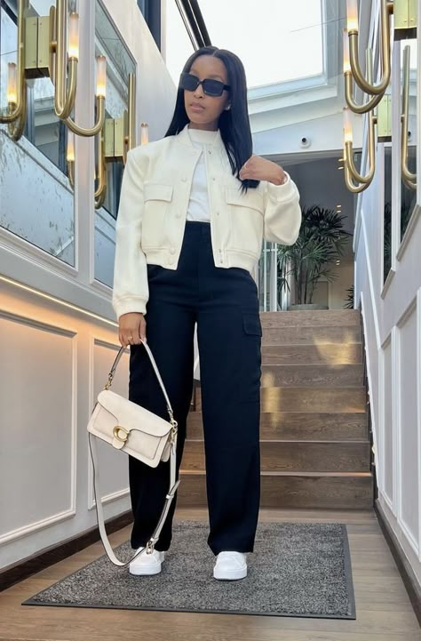 Simple Court Outfits, Classy Sporty Outfits Womens Fashion, Corporate Baddie Sneakers, Clean Classy Aesthetic Outfits, Casual Work Outfits Winter Black Women, Yellow Pants Outfit Spring, Street Chic 2023, Birthday Lunch Outfit Ideas, Trendy Business Casual Outfits For Women Work