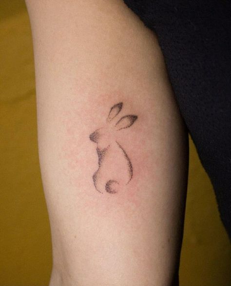 Abstract Rabbit Tattoo, Bunny Simple Tattoo, Bunny Nose Tattoo, Bunny Hopping Drawing, Rabbit Memorial Tattoo, Bunny Fine Line Tattoo, Rabbit Paw Tattoo, Bunny Ear Tattoo, Simple Rabbit Tattoo