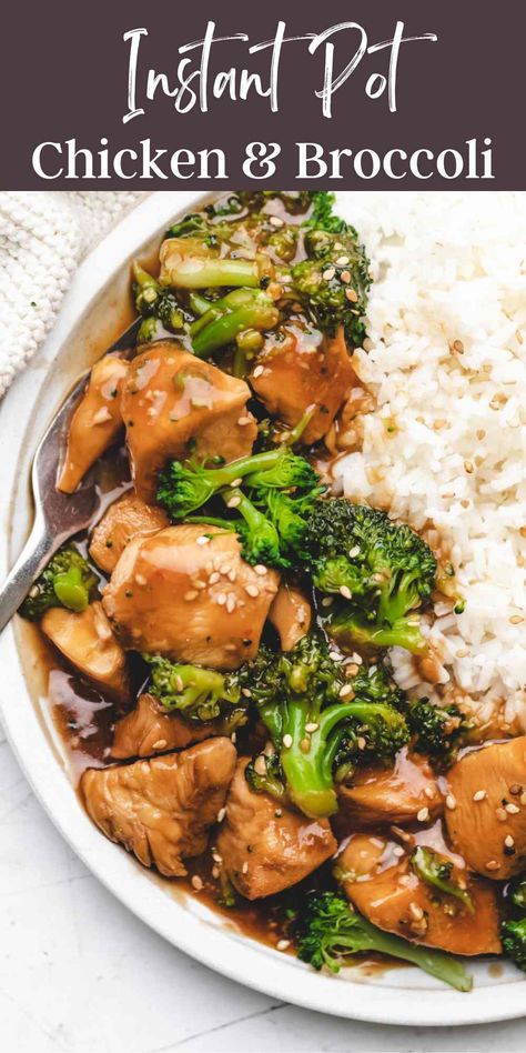 Instant Pot Chicken and Broccoli Instant Pot Chicken And Broccoli, Chinese Chicken And Broccoli, Instant Pot Chinese, Pot Recipes Healthy, Pot Recipes Easy, Stir Fry Recipe, Chicken And Broccoli, Healthy Instant Pot Recipes, Chinese Chicken