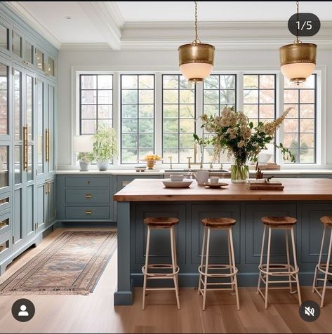 Sarah Robertson, Cottage Winter, Kitchen Rehab, Dreamy Kitchens, White Siding, Black Interior Doors, Living Room Renovation, Beautiful Kitchen Designs, Multipurpose Furniture