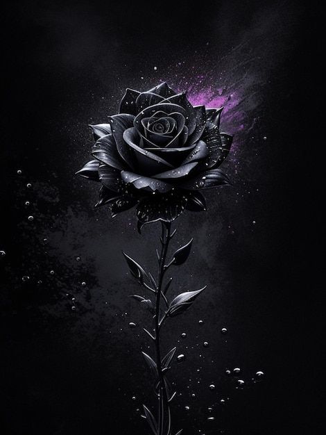 stary black Rose flower splash arts aesthetic Arts Aesthetic, Steampunk Wallpaper, Eevee Wallpaper, Black Flowers Wallpaper, Black Roses Wallpaper, Blue Roses Wallpaper, Black And Blue Wallpaper, Black Rose Flower, Gothic Flowers