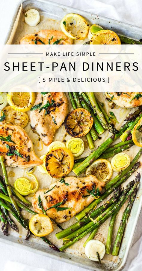 25 Simple Sheet-Pan Dinners Summer Sheet Pan Dinners, Pan Cooking, Easy Sheet Pan Dinners, Easy To Cook Meals, Sheet Pan Suppers, Sheet Pan Dinners Recipes, Savory Food, Pan Dinners, Salad Recipes For Dinner