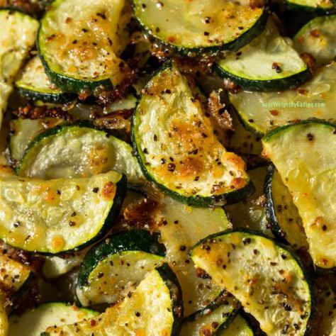 Ranch Flavored Oven Baked Zucchini {JUST 19 CALORIES} Low Calorie Ranch, Baked Squash Recipes, Ranch Zucchini, Roasted Zucchini Recipes, Roasted Zucchini And Squash, Oven Roasted Zucchini, Zucchini In The Oven, Zucchini Recipes Baked, Zucchini Recipes Healthy