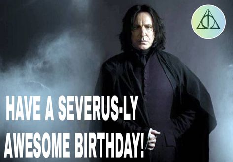 Have a Severus-ly awesome birthday! Punny Harry Potter birthday meme I made for a friend. #harrypotterbirthday #harrypotterbirthdaymeme #severussnapememe #birthdaywishes Harry Styles Happy Birthday, Harry Styles Happy, Harry Potter Birthday Meme, Harry Potter Birthday Quotes, Harry Potter Snape, Birthday Meme Funny, Happy Birthday Harry Potter, Funny Birthday Meme, Happy Birthday Boy