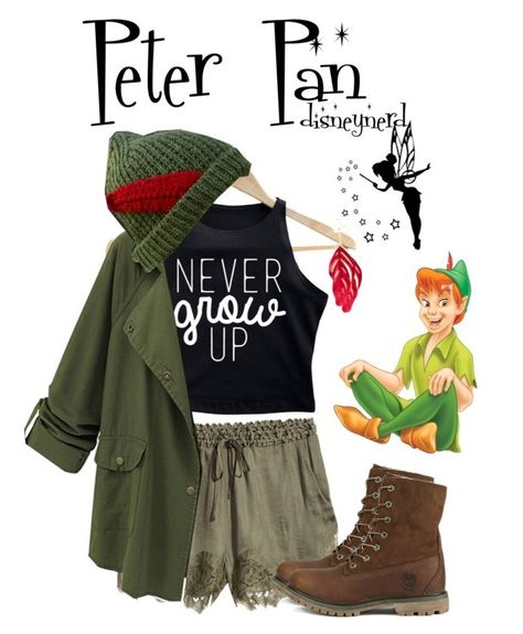 Group Disneybound Ideas, Disney Bounding Group Outfits, Boho Disney Outfit, Peter Pan Inspired Outfits, Peter Pan Disneybound, Disney World Outfits Summer, Peter Pan Outfit, Disneybound Ideas, Disney Character Outfits