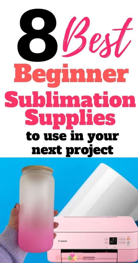 Sublimation crafting can be fun and easy with the right sublimation supplies. Here are a few that are perfect for beginners. Sublimation For Beginners Tumblers, Sublimation Supplies, Sublimation For Beginners, Sublimation Software, Sublimation Ideas Projects Inspiration, Sublimation Ideas, Digital Printer, Sublimation Printer, Cameo Projects