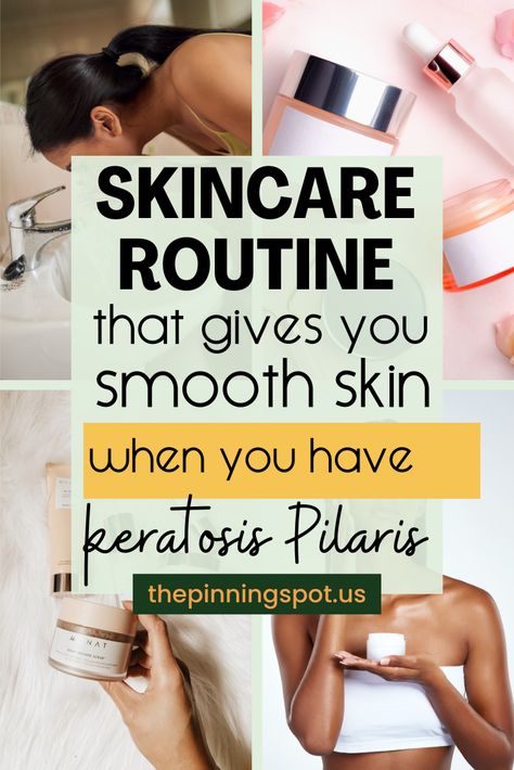 Discover the ultimate skincare routine to combat rough, bumpy skin on face and body. n this post, you'll learn how to combat keratosis pilaris and achieve beautiful, smooth skin. Explore effective products and techniques to address rough, bumpy skin concerns. You'll get a comprehensive skincare routine, natural treatments and products to soothe and transform your skin texture, from facial cleansers to body lotions to address rough, bumpy skin concerns. Skincare For Textured Bumpy Skin, Bumpy Skin On Face, Textured Skin Remedies, Keratosis Pilaris On Face, Smooth Skin Remedies, Keratosis Pilaris Remedy, Textured Skin, Skin Bumps, Facial Treatments