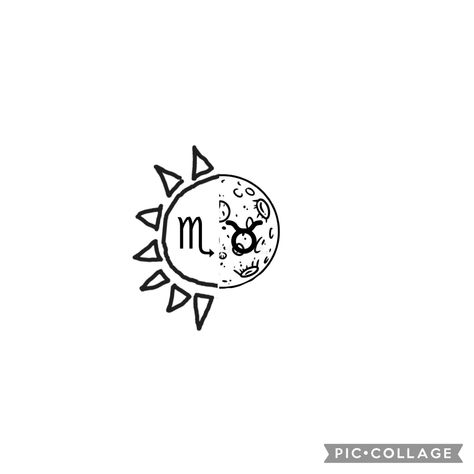 Moon And Scorpio Tattoo, Moon In Scorpio Tattoo, Scorpio Sun Tattoo, Scorpio Moon Tattoo, Scorpio Tattoo, Taurus Moon, Taurus Tattoos, Scorpio Moon, Sun Tattoo