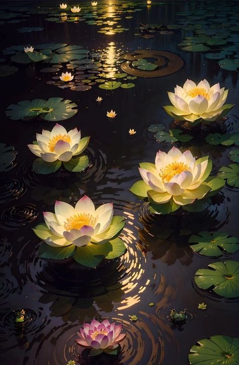 Lotus Flower Wallpaper, Lotus Wallpaper, Whats Wallpaper, Lotus Flower Pictures, Princesa Tiana, Painting Inspo, Pinturas Disney, Cool Wallpapers Art, Dreamy Art