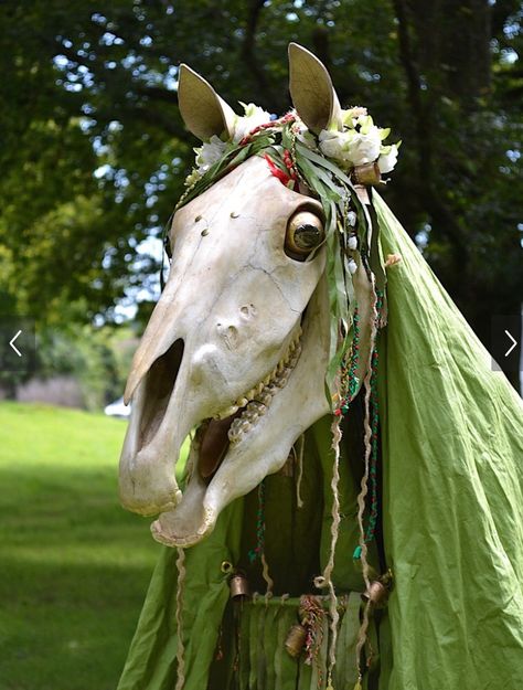 Mary Lwyd, Goat Masquerade Mask, Woodland Mask, Forest Spirit Mask, Norwegian Forest Cat Therian Mask, Folk Mask, Slavic Folklore Creatures, Mari Lwyd, Goya Paintings